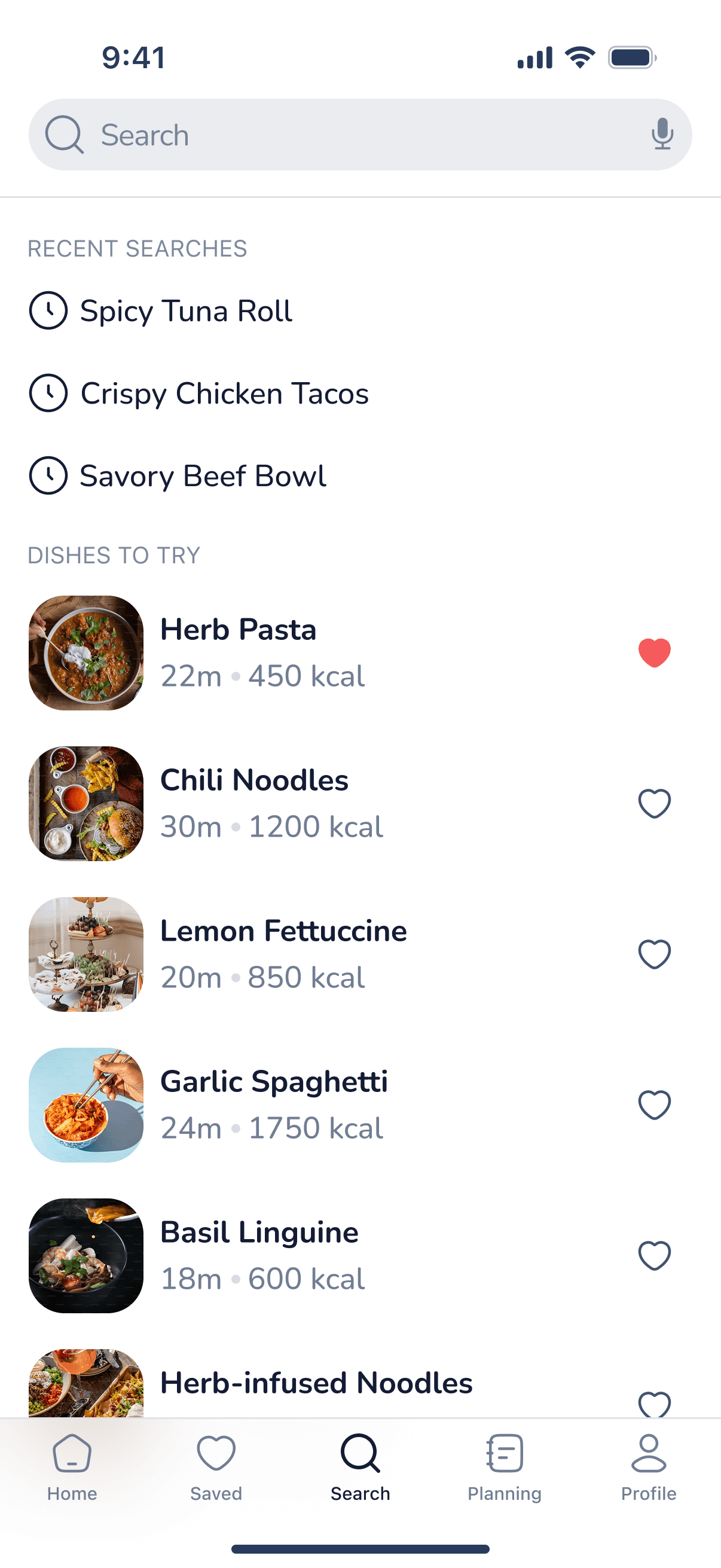 Better Eat project screen 4